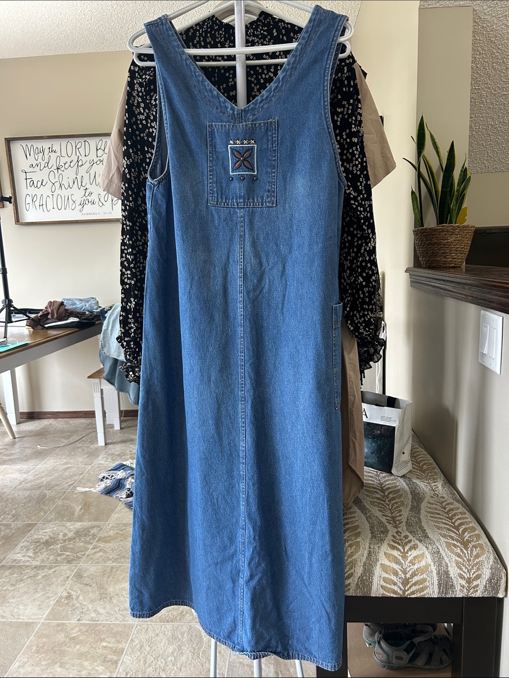 11-G.W Vintage Denim dress small